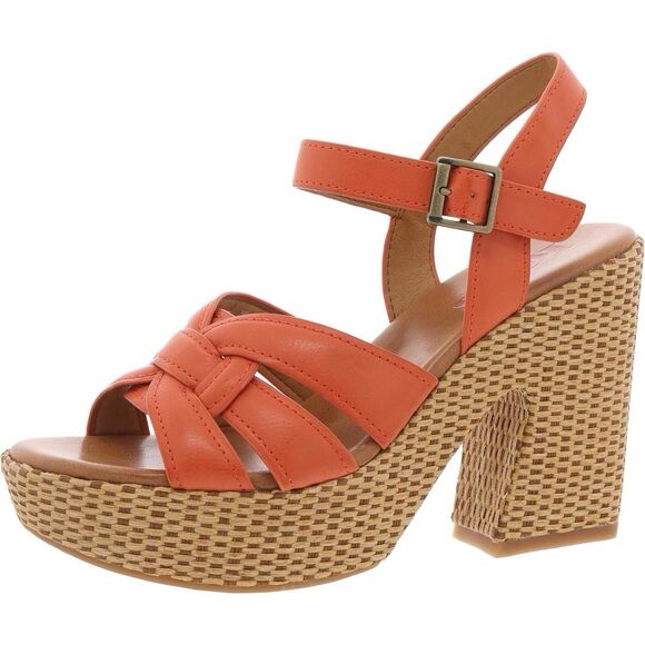 KORKS Womens DEE Orang Buckle Block Heels 8 Coastal Cowgirl OSU Team Spirit NFL - Picture 11 of 11